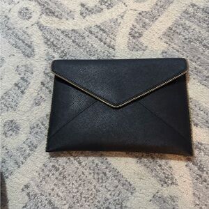 Rebecca Minkoff Elegant Black Envelope Clutch
